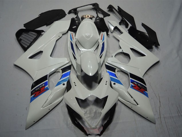 Suzuki GSXR 1000 Motorrad Verkleidung 2005-2006 - Weiss Blau Schwarz Rot