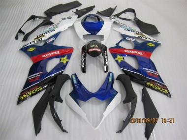 Suzuki GSXR 1000 Motorrad Verkleidung 2005-2006 - Blau Weiss Rot Schwarz RockStar