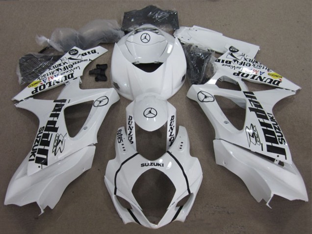 Suzuki GSXR 1000 Motorrad Verkleidung 2007-2008 - Weiss Schwarz Jordan