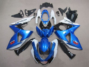 Suzuki GSXR 1000 Motorrad Verkleidungen Kit 2009-2016 - Weiss Blau Schwarz