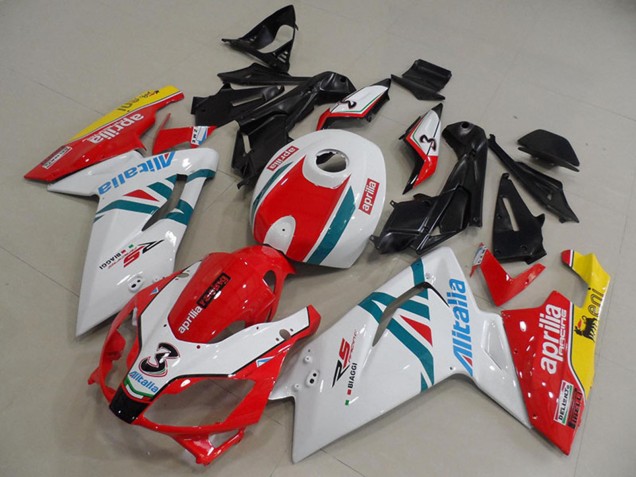 Aprilia RS125 Motorrad Verkleidung 2006-2011 - Weiss Rot Grun Gelb