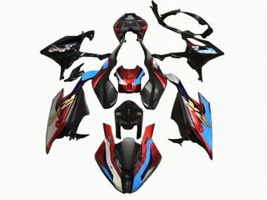 BMW S1000RR Motorrad Verkleidung 2019-2022 - Schwarz Blau Rot Gold