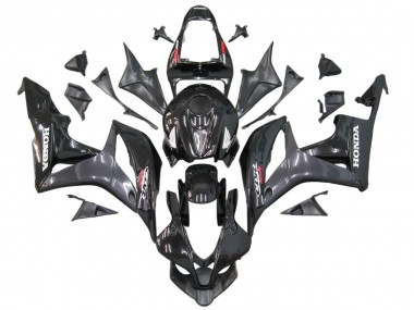 Honda CBR600RR Motorrad Verkleidung 2007-2008 - Grau Glanzendes Schwarz mit Aufkleber