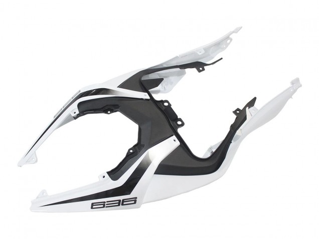 Kawasaki ZX6R Motorrad Verkleidung 2019-2022 - Weiss Grau Grun