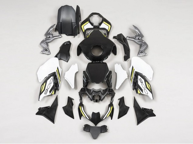 Kawasaki Z900 Motorrad Verkleidung 2020-2024 - Schwarz Weiss Gelb