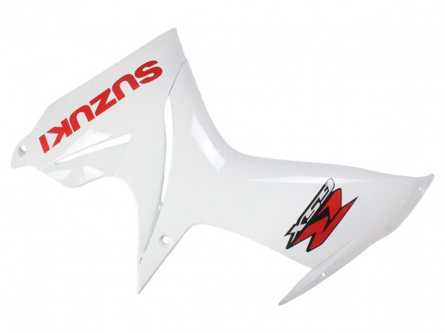 Suzuki GSXR 600/750 Motorrad Verkleidung 2011-2024 - Weiss Glanzendes Schwarz Rot Aufkleber