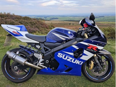 Suzuki GSXR 600 Motorrad Verkleidung 2004-2005 - Blau Weiss Rot