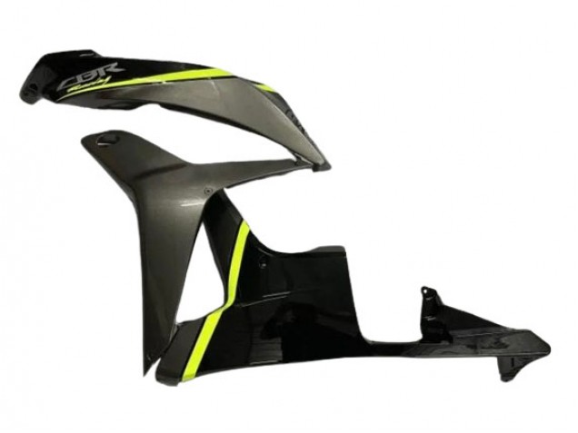 Honda CBR600RR Motorrad Verkleidung 2007-2008 - Glanzendes Schwarz Hohe Sichtbarkeit Gelb