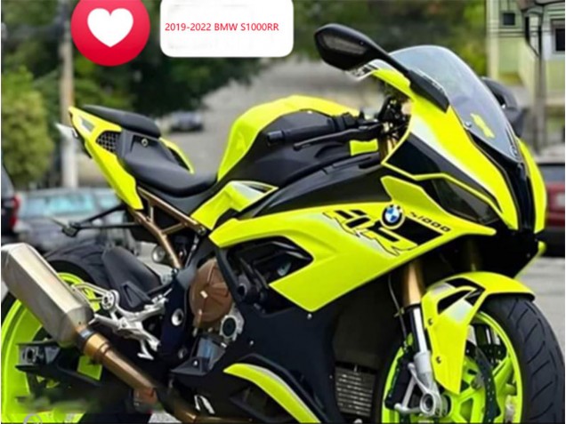 BMW S1000RR Motorrad Verkleidung 2019-2022 - Zitrone Gelb