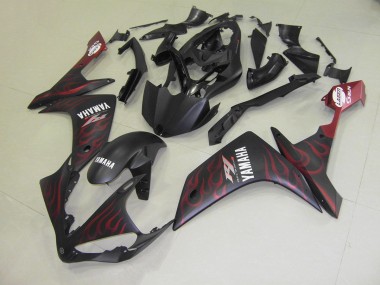Matt Rot Flamme 07-08 Yamaha YZF R1 Motorrad Verkleidung