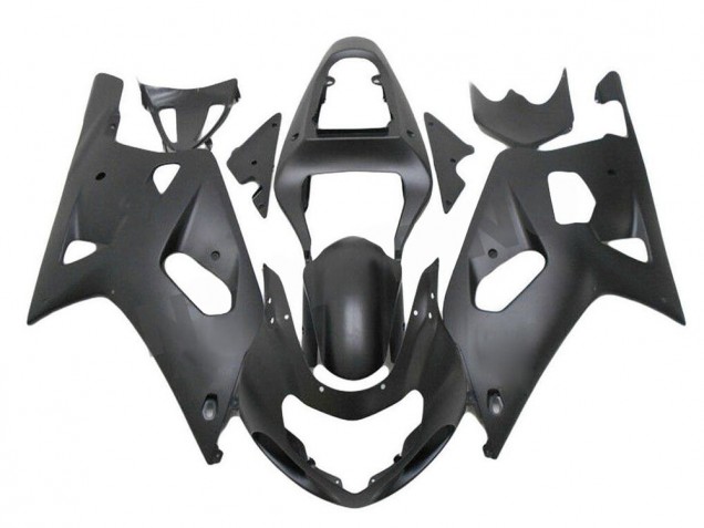 Matt Schwarz 01-03 Suzuki GSXR 600/750 Motorrad Verkleidung Matt Schwarz 01-03 Suzuki GSXR 600/750 Motorrad Verkleidung