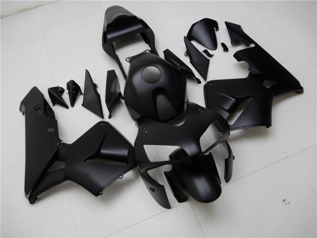 Matt Schwarz 03-04 Honda CBR600RR Motorrad Verkleidungen Matt Schwarz 03-04 Honda CBR600RR Motorrad Verkleidungen