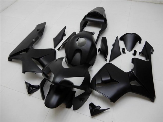 Matt Schwarz 03-04 Honda CBR600RR Motorrad Verkleidungen Matt Schwarz 03-04 Honda CBR600RR Motorrad Verkleidungen