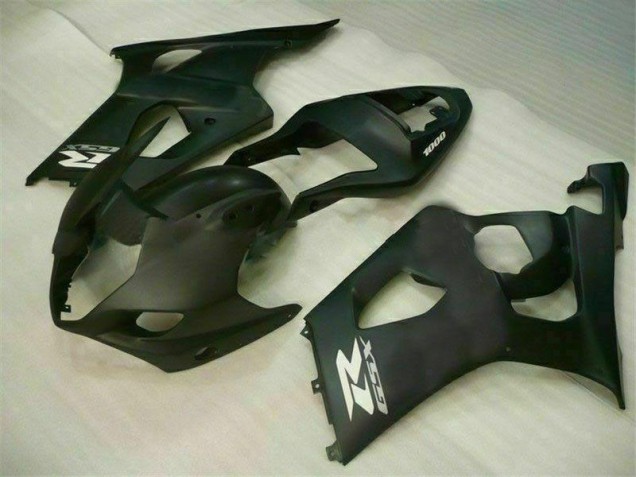 Matt Schwarz 03-04 Suzuki GSXR 1000 Motorrad Verkleidung Matt Schwarz 03-04 Suzuki GSXR 1000 Motorrad Verkleidung