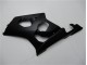 Matt Schwarz 03-04 Suzuki GSXR 1000 Motorrad Vollverkleidung Matt Schwarz 03-04 Suzuki GSXR 1000 Motorrad Vollverkleidung
