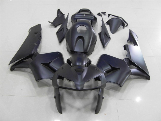 Matt Schwarz 05-06 Honda CBR600RR Motorrad Verkleidung Matt Schwarz 05-06 Honda CBR600RR Motorrad Verkleidung