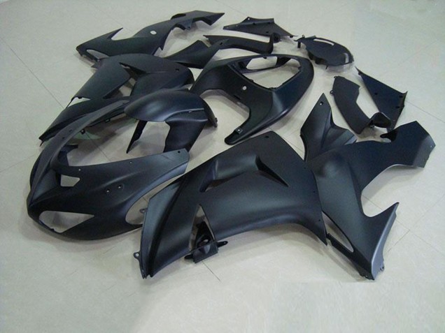 Matt Schwarz 06-07 Kawasaki ZX10R Motorrad Verkleidung Matt Schwarz 06-07 Kawasaki ZX10R Motorrad Verkleidung