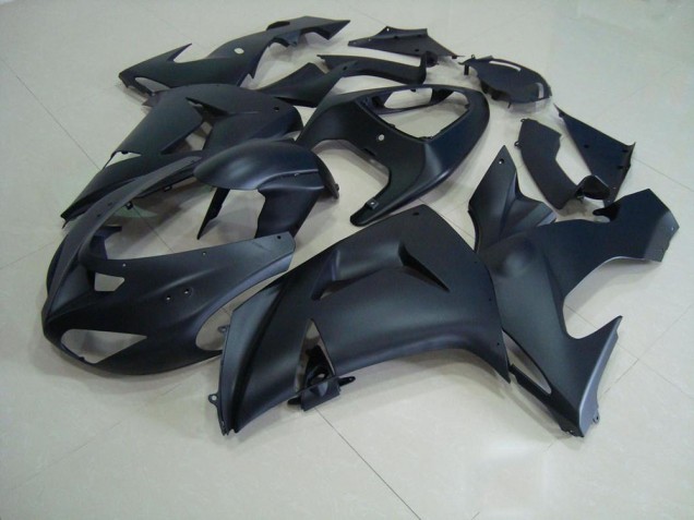 Matt Schwarz 06-07 Kawasaki ZX10R Motorrad Vollverkleidung Matt Schwarz 06-07 Kawasaki ZX10R Motorrad Vollverkleidung