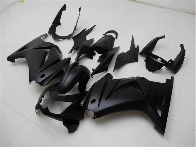 Matt Schwarz 08-12 Kawasaki EX250 Motorrad Verkleidung Matt Schwarz 08-12 Kawasaki EX250 Motorrad Verkleidung
