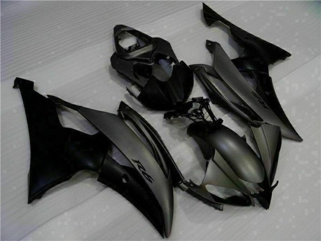 Matt Schwarz 08-16 Yamaha YZF R6 Motorrad Vollverkleidung Matt Schwarz 08-16 Yamaha YZF R6 Motorrad Vollverkleidung
