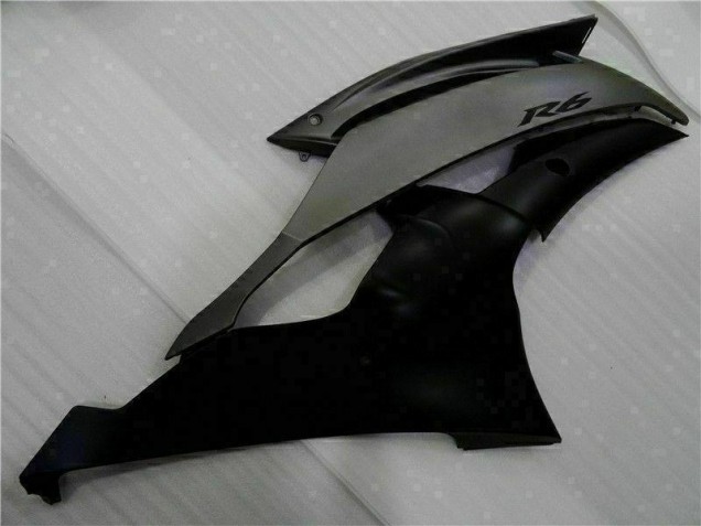 Matt Schwarz 08-16 Yamaha YZF R6 Motorrad Vollverkleidung Matt Schwarz 08-16 Yamaha YZF R6 Motorrad Vollverkleidung