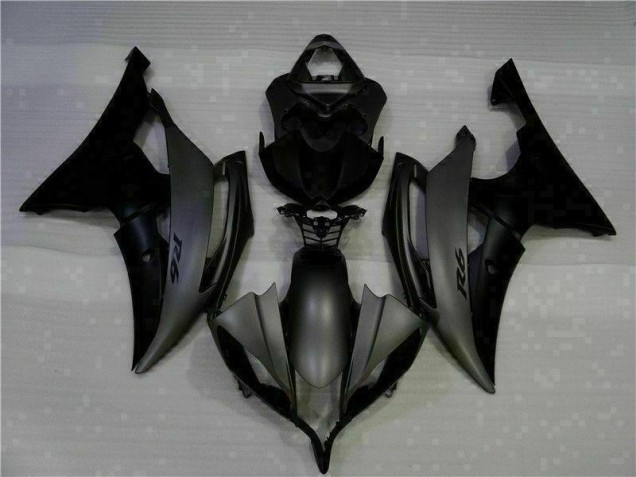 Matt Schwarz 08-16 Yamaha YZF R6 Motorrad Vollverkleidung Matt Schwarz 08-16 Yamaha YZF R6 Motorrad Vollverkleidung