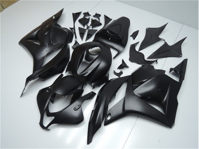 Matt Schwarz 09-12 Honda CBR600RR Motorrad Verkleidung Matt Schwarz 09-12 Honda CBR600RR Motorrad Verkleidung