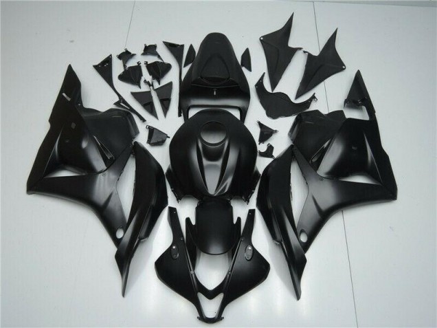 Matt Schwarz 09-12 Honda CBR600RR Motorrad Verkleidung Matt Schwarz 09-12 Honda CBR600RR Motorrad Verkleidung