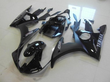 Matt Schwarz Glänzend Schwarz 03-05 Yamaha YZF R6 Motorrad Verkleidung