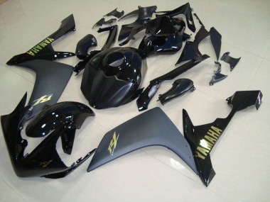 Matt Schwarz Gold 07-08 Yamaha YZF R1 Motorrad Verkleidung