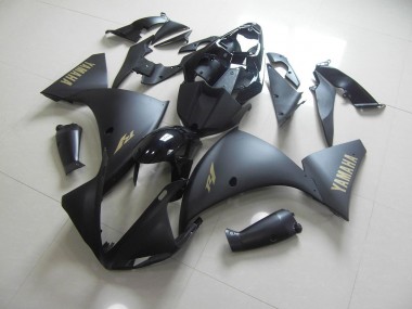 Matt Schwarz Gold Aufkleber 12-14 Yamaha YZF R1 Motorrad Verkleidung