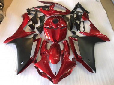 Matt Schwarz Rot 07-08 Yamaha YZF R1 Motorrad Verkleidungen