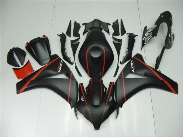 Matt Schwarz Rot 08-11 Honda CBR1000RR Motorrad Verkleidung Matt Schwarz Rot 08-11 Honda CBR1000RR Motorrad Verkleidung