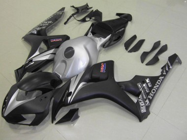 Matt Schwarz Silber 06-07 Honda CBR1000RR Motorrad Verkleidung