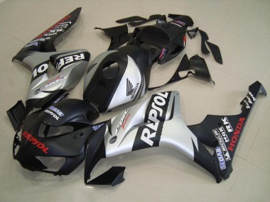 Matt Schwarz Silber Repsol 06-07 Honda CBR1000RR Motorrad Verkleidung