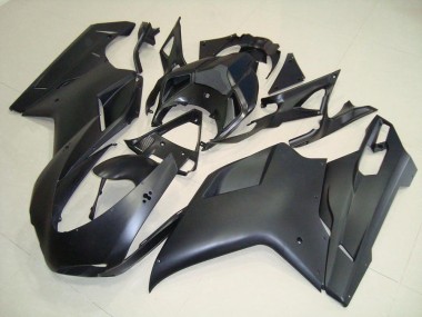 Matt Schwarz ohne Aufkleber 07-14 Ducati 848 1098 1198 Motorrad Verkleidung