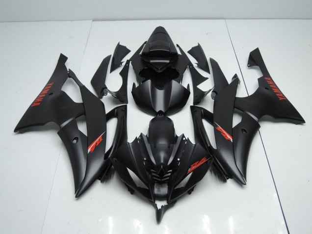 Matt Schwarze und rote Aufkleber 08-16 Yamaha YZF R6 Motorrad Verkleidung Matt Schwarze und rote Aufkleber 08-16 Yamaha YZF R6 Motorrad Verkleidung