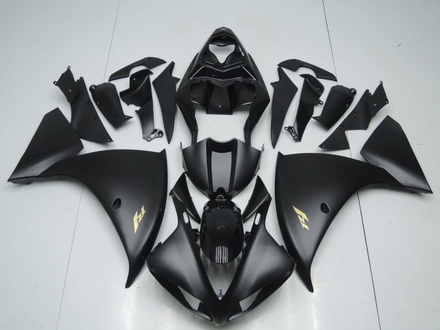Matt Schwarzer Aufkleber 12-14 Yamaha YZF R1 Motorrad Verkleidung Matt Schwarzer Aufkleber 12-14 Yamaha YZF R1 Motorrad Verkleidung