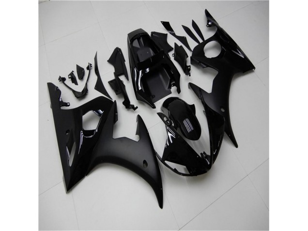 Matt schwarz glänzend 03-05 Yamaha YZF R6 Motorrad Verkleidung Matt schwarz glänzend 03-05 Yamaha YZF R6 Motorrad Verkleidung