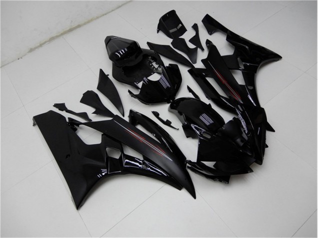 Matt schwarz glänzend 06-07 Yamaha YZF R6 Motorrad Verkleidung Matt schwarz glänzend 06-07 Yamaha YZF R6 Motorrad Verkleidung