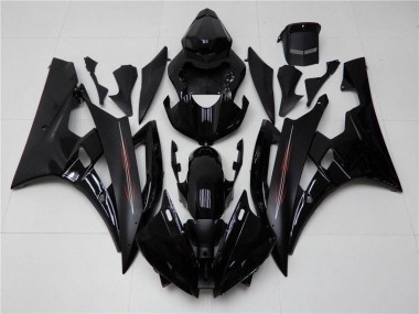Matt schwarz glänzend 06-07 Yamaha YZF R6 Motorrad Verkleidung