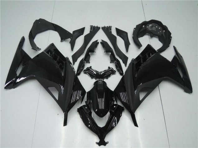Matt schwarz glänzend 13-16 Kawasaki EX300 Motorrad Verkleidung Matt schwarz glänzend 13-16 Kawasaki EX300 Motorrad Verkleidung