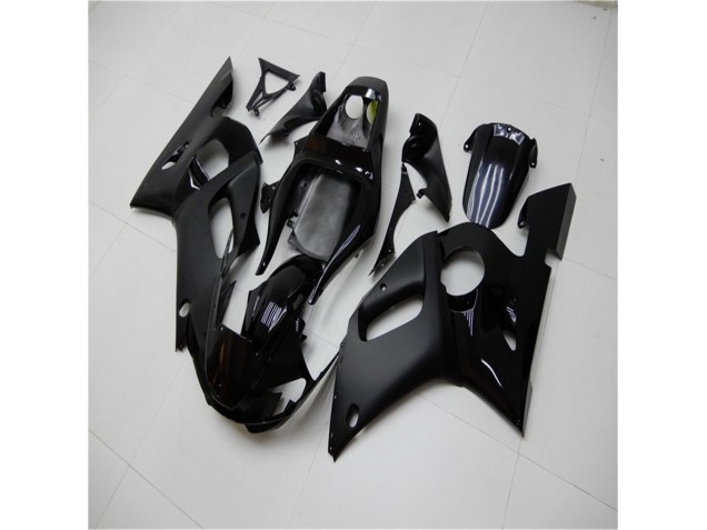 Matt schwarz glänzend 98-02 Yamaha YZF R6 Motorrad Verkleidung Matt schwarz glänzend 98-02 Yamaha YZF R6 Motorrad Verkleidung
