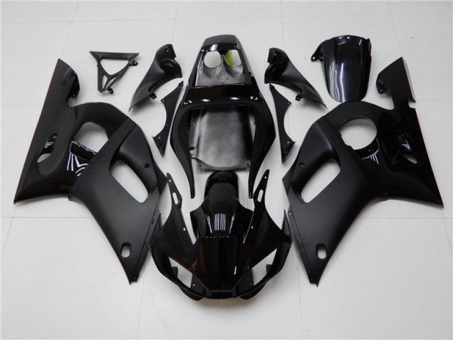 Matt schwarz glänzend 98-02 Yamaha YZF R6 Motorrad Verkleidung Matt schwarz glänzend 98-02 Yamaha YZF R6 Motorrad Verkleidung