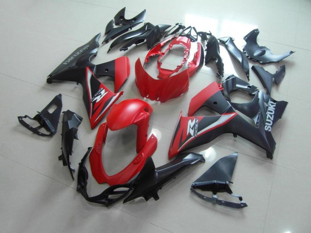 Mattrotschwarz 09-16 Suzuki GSXR 1000 Motorrad Verkleidung Mattrotschwarz 09-16 Suzuki GSXR 1000 Motorrad Verkleidung