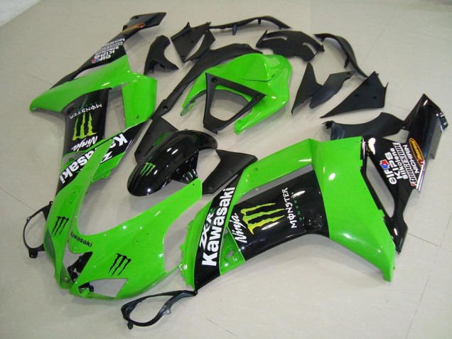 Monster Grün 07-08 Kawasaki ZX6R Motorrad Verkleidung Monster Grün 07-08 Kawasaki ZX6R Motorrad Verkleidung