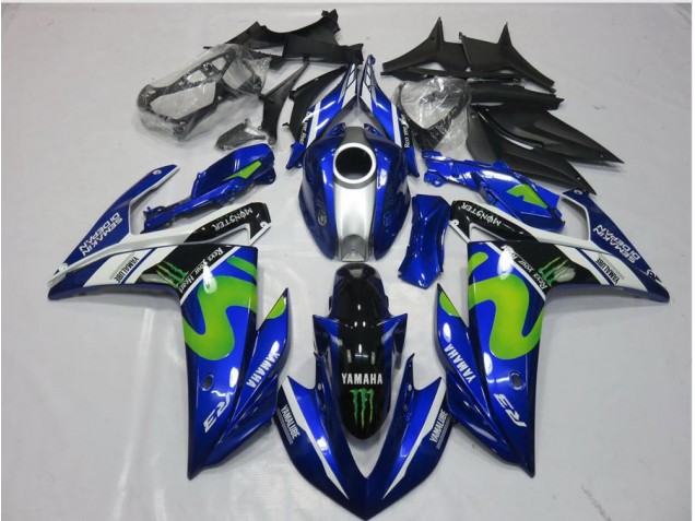 Movistar 15-22 Yamaha YZF R3 Motorrad Verkleidung Movistar 15-22 Yamaha YZF R3 Motorrad Verkleidung