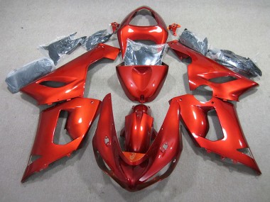 Orange 05-06 Kawasaki ZX6R Motorrad Verkleidungen