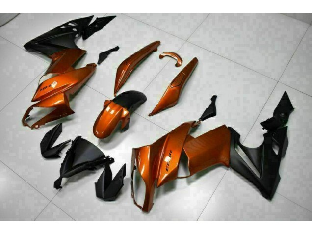 Orange 09-11 Kawasaki EX650 Motorrad Verkleidung Orange 09-11 Kawasaki EX650 Motorrad Verkleidung