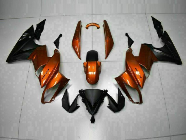 Orange 09-11 Kawasaki EX650 Motorrad Verkleidung Orange 09-11 Kawasaki EX650 Motorrad Verkleidung